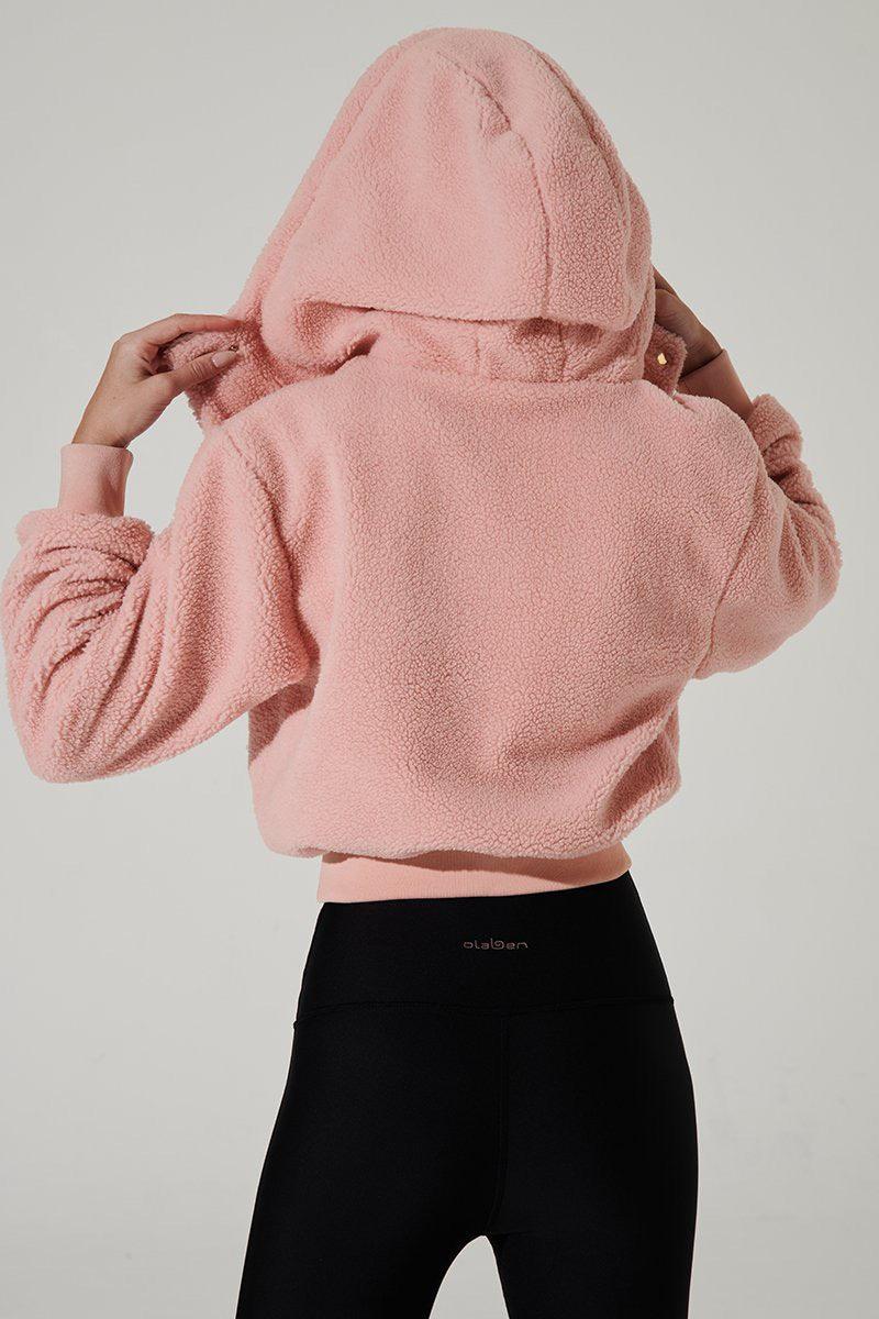 Teddy Sherpa Jacket - Rose Quartz - Olaben - Womens Jacket