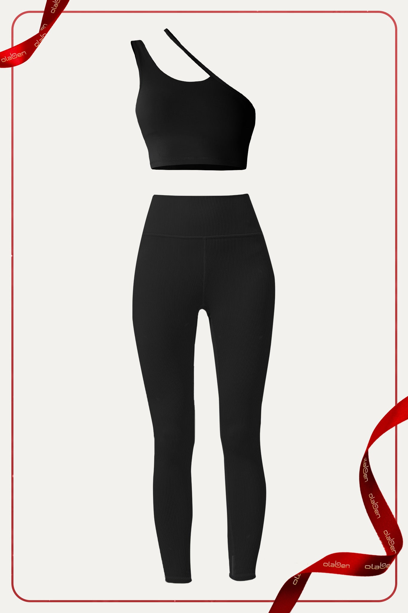 Sassy Shoulder Bra & Querida High Waist R Legging - Noir