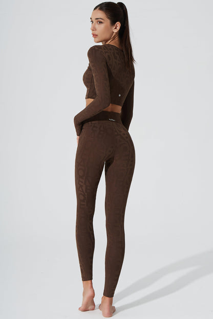 Déese Fleur Legging 3D - Chocolate - Olaben - Womens Leggings