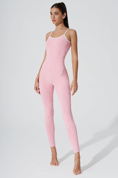 Coeur Del Jumpsuit 3D - Powder Pink - Olaben - Womens Jumpsuit