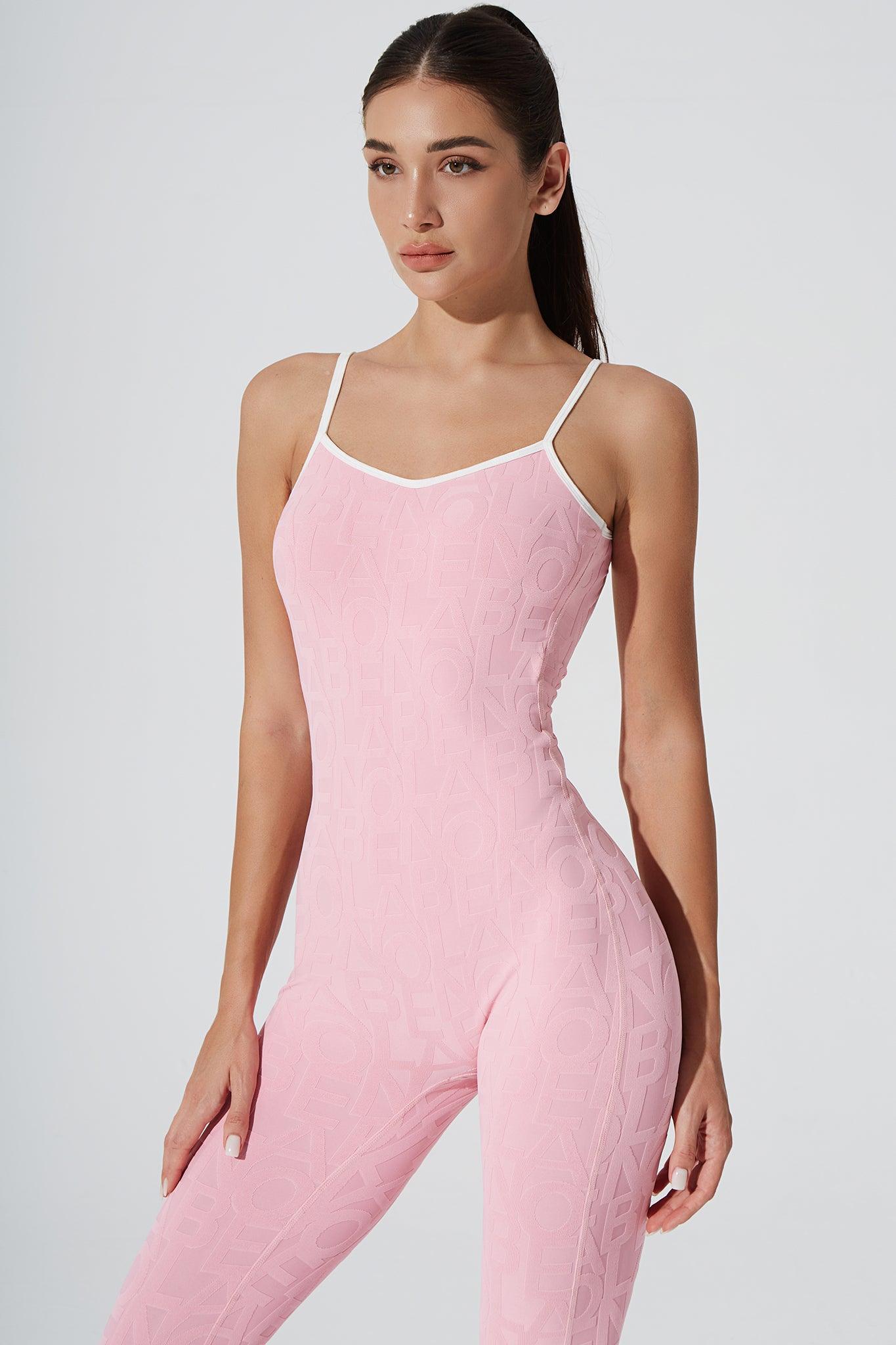 Coeur Del Jumpsuit 3D - Powder Pink - Olaben - Womens Jumpsuit