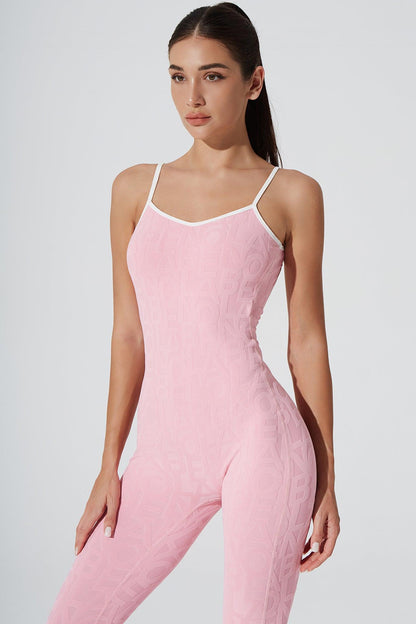 Coeur Del Jumpsuit 3D - Powder Pink - Olaben - Womens Jumpsuit