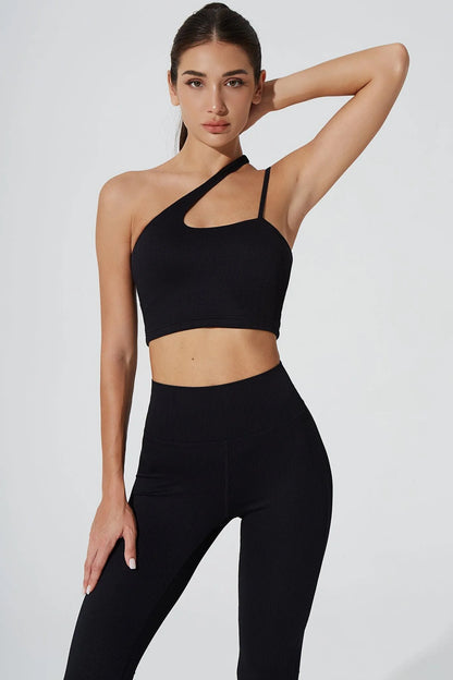 Sassy Shoulder Bra & Querida High Waist R Legging - Noir