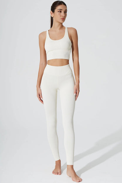 Edna Top & Querida High Waist R Legging - Cream