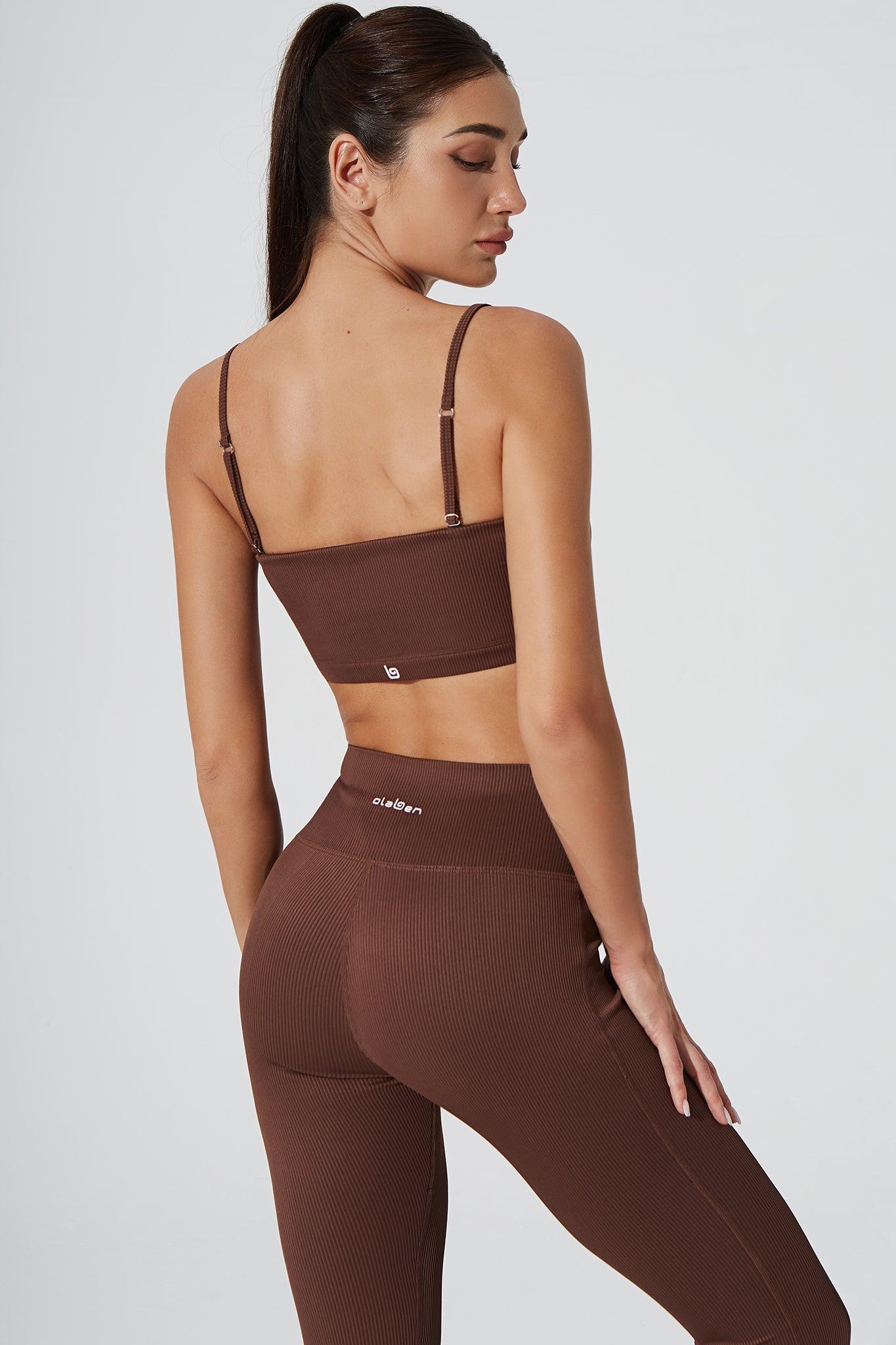 Querida High Waist R Legging - Maroon Choco - Olaben - Womens Leggings