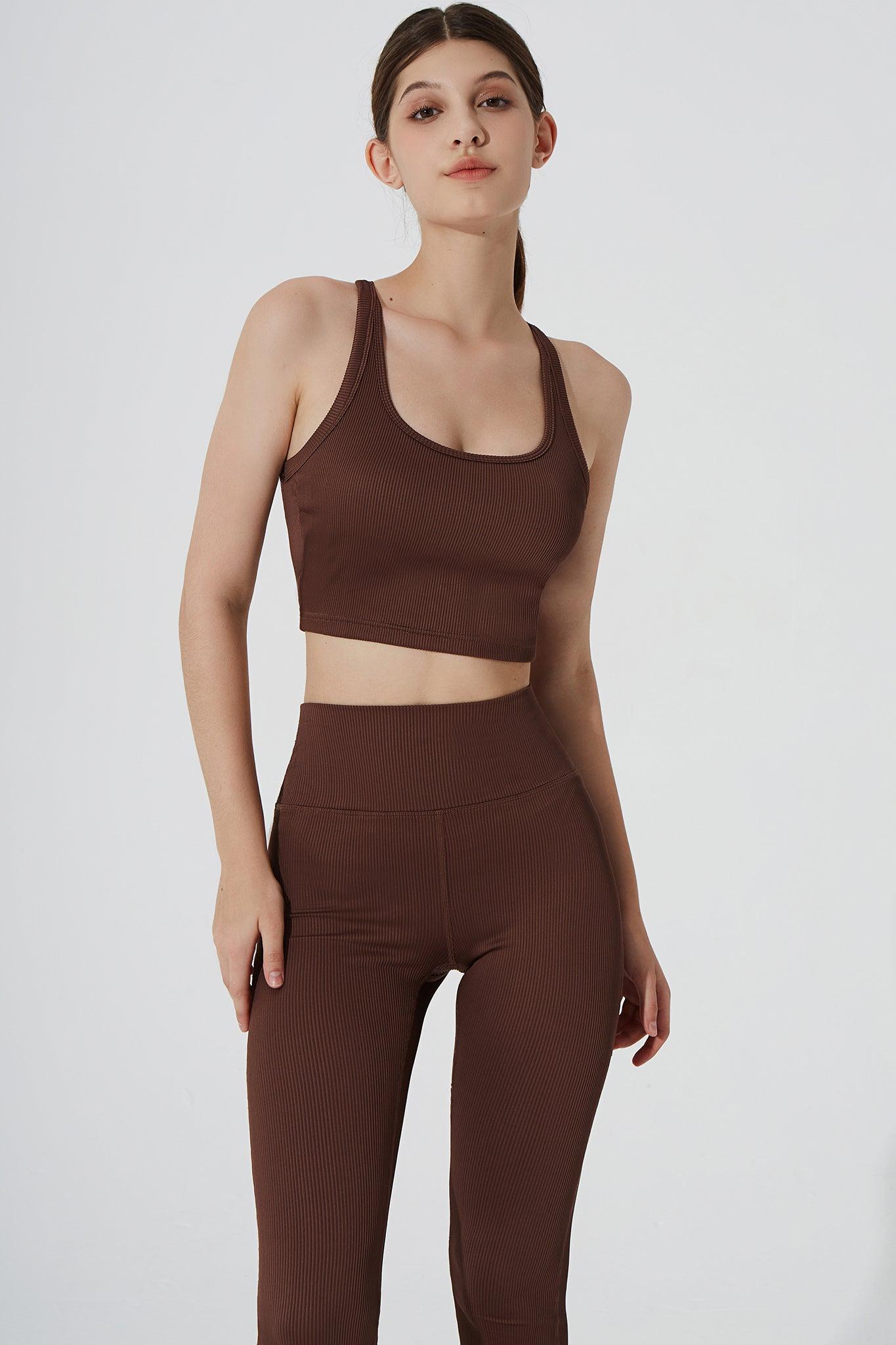 Edna Top - Maroon Choco - Olaben - Womens Bra