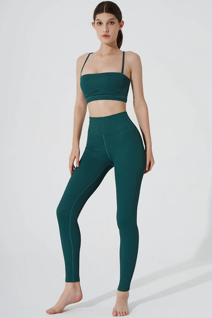 Sierra Square Neck Top & Querida High Waist R Legging - Botanic