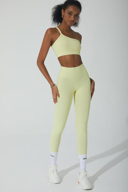 Déese Fleur 3D Leggings - Yellow Pearl