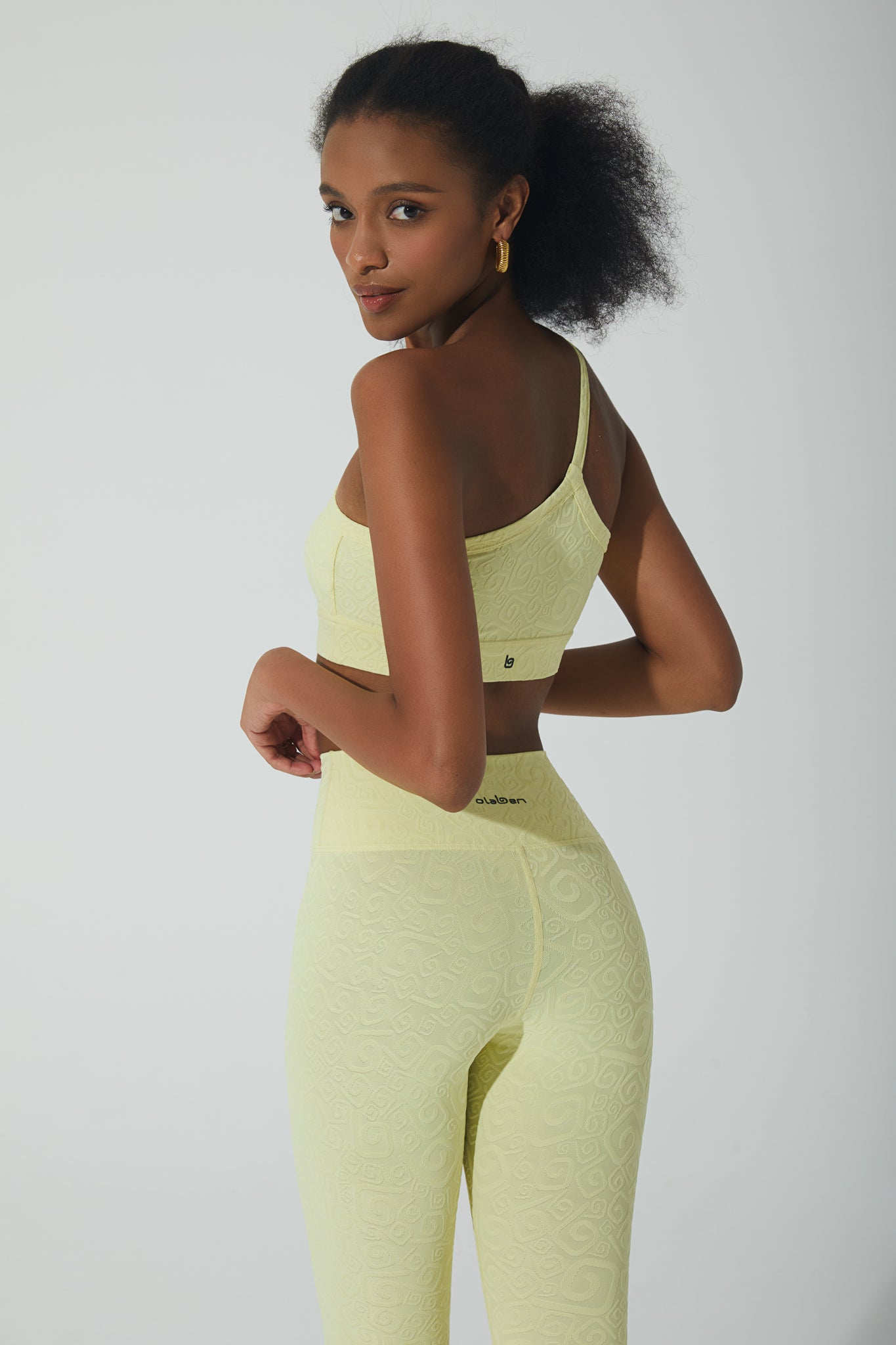 Déese Fleur 3D Leggings - Yellow Pearl