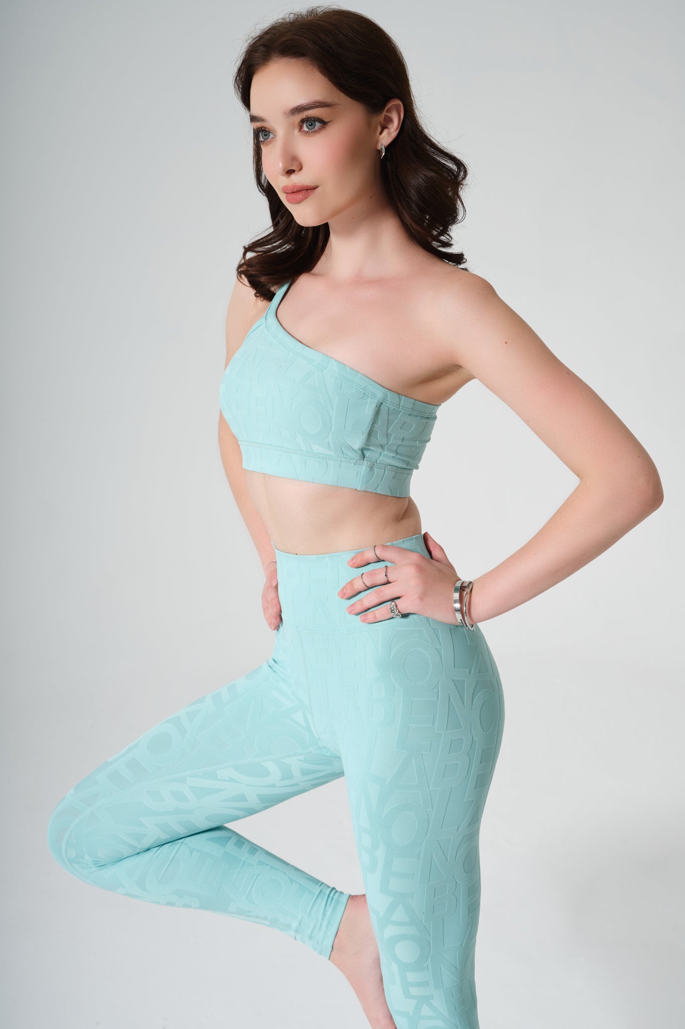 Classic Déese Fleur Legging 3D - Aqua Green