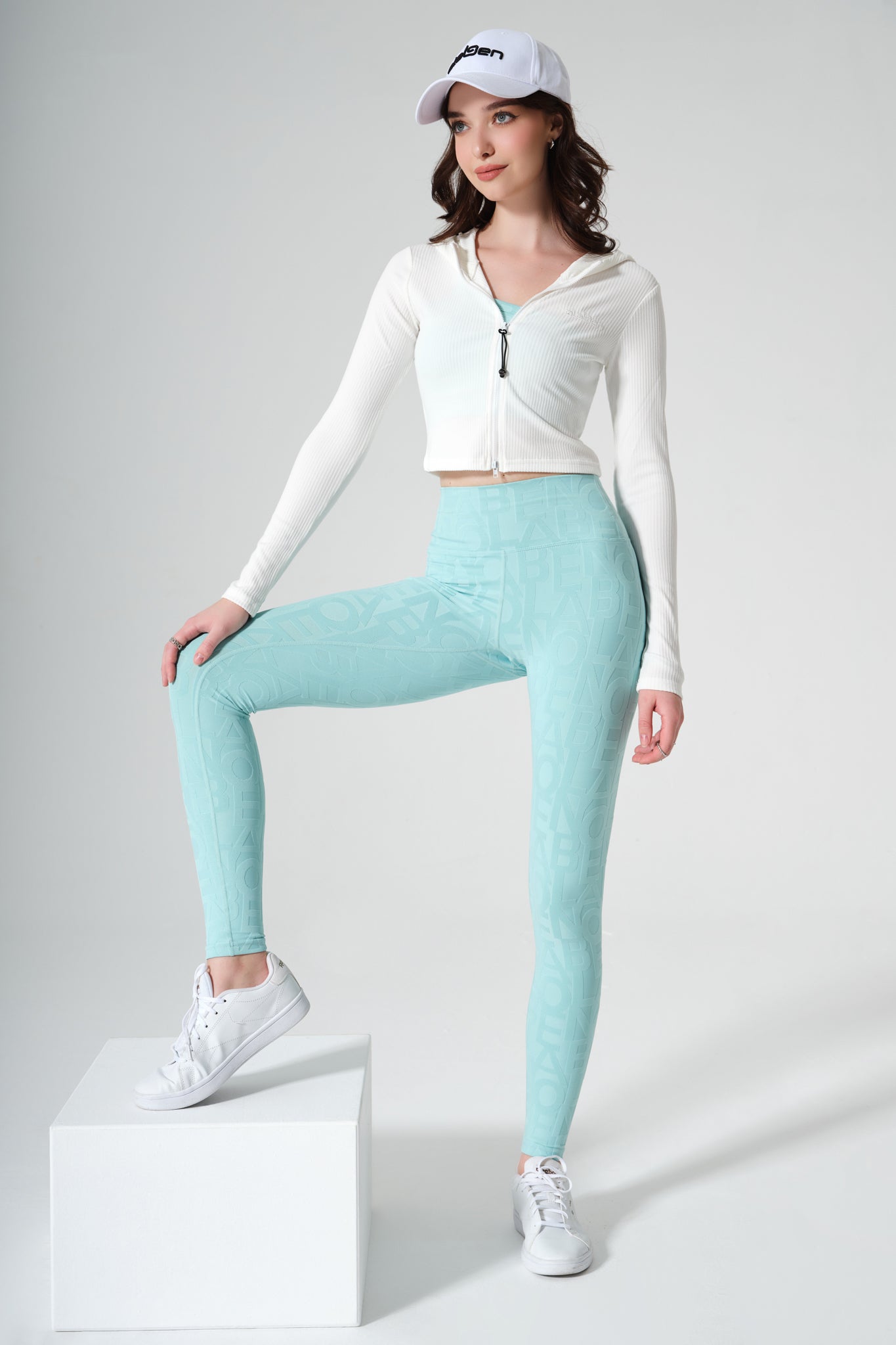 Classic Déese Fleur Legging 3D - Aqua Green