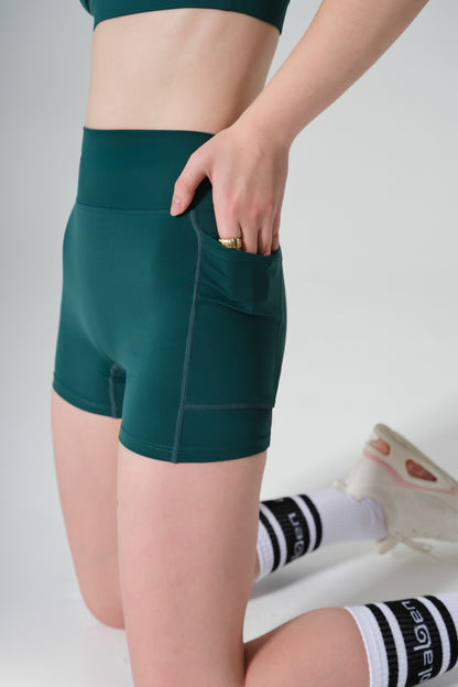 Mariah Pocket Short - Midnight Green