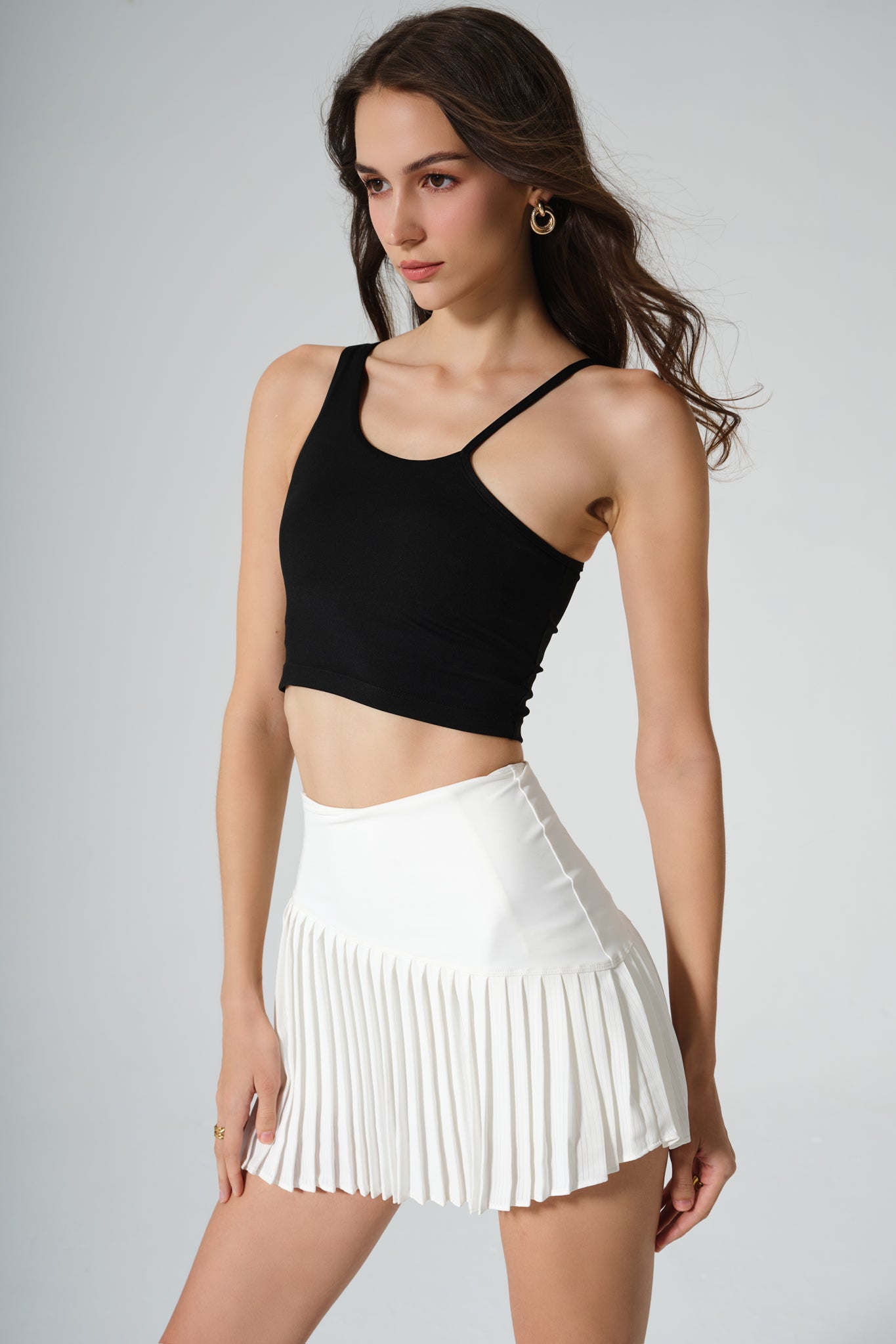 Dahlia Pleated Skirt - White