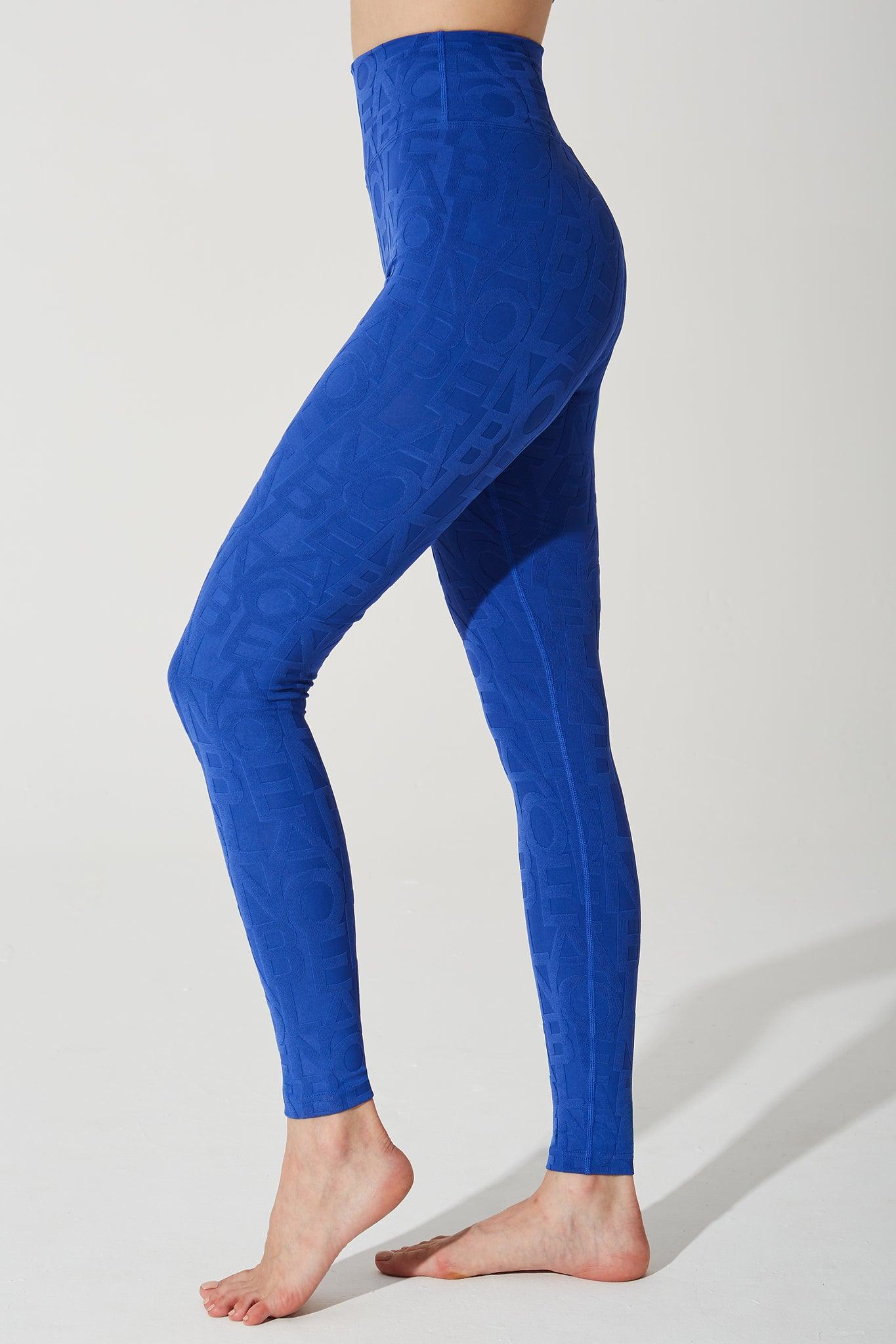 Déese Fleur Legging 3D - Royal Blue - Olaben - Womens Leggings