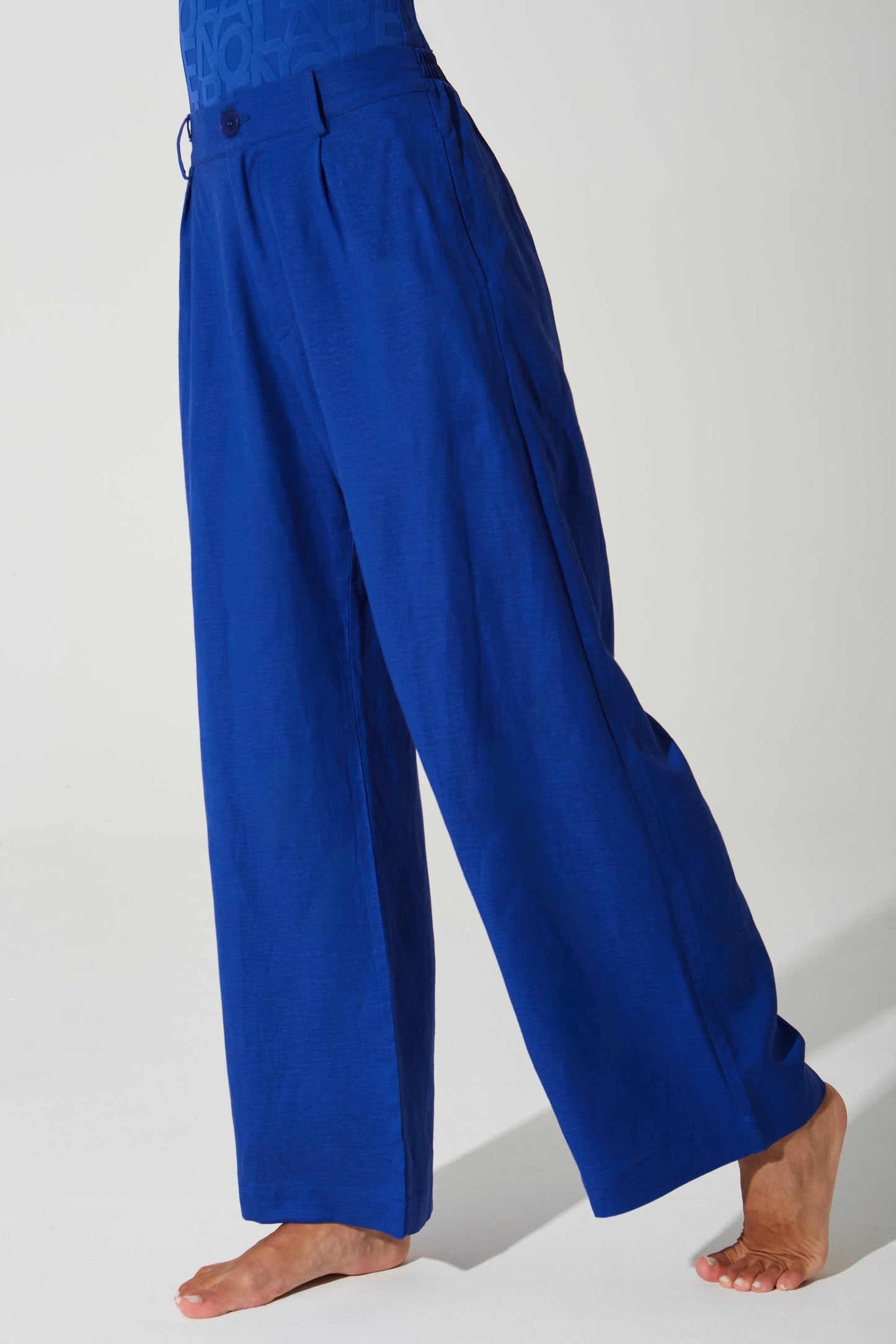 Belle Linen Pant - Royal Blue - Olaben - Womens Sweatpants