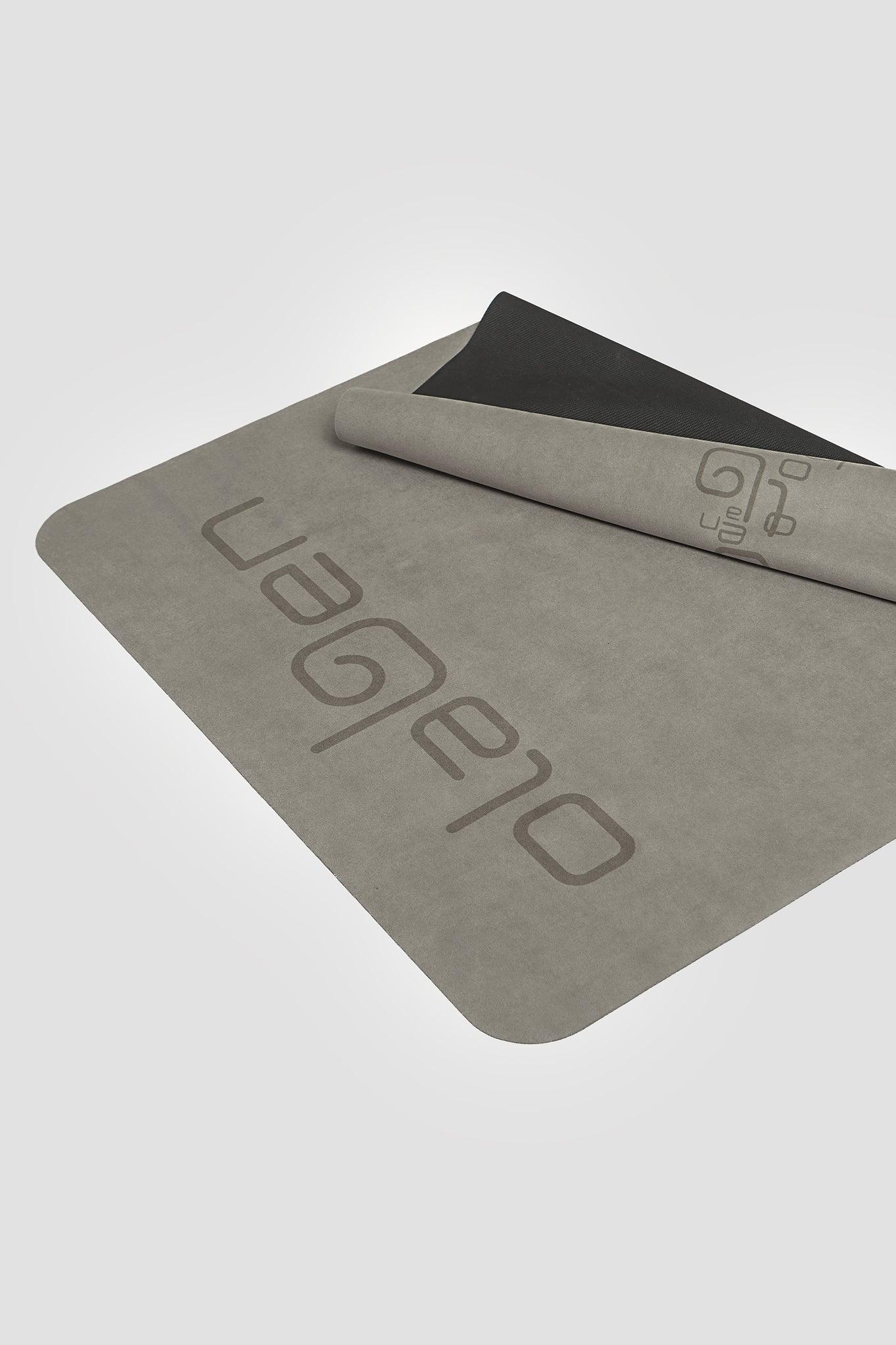 Suede Foldable Travel Yoga Mat - Grey - Olaben - Yoga Mats