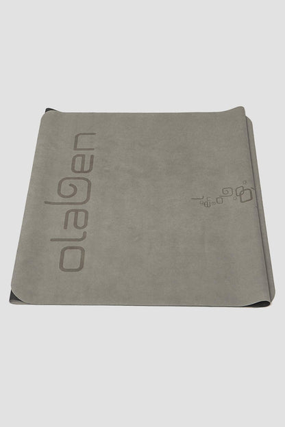 Suede Foldable Travel Yoga Mat - Grey - Olaben - Yoga Mats