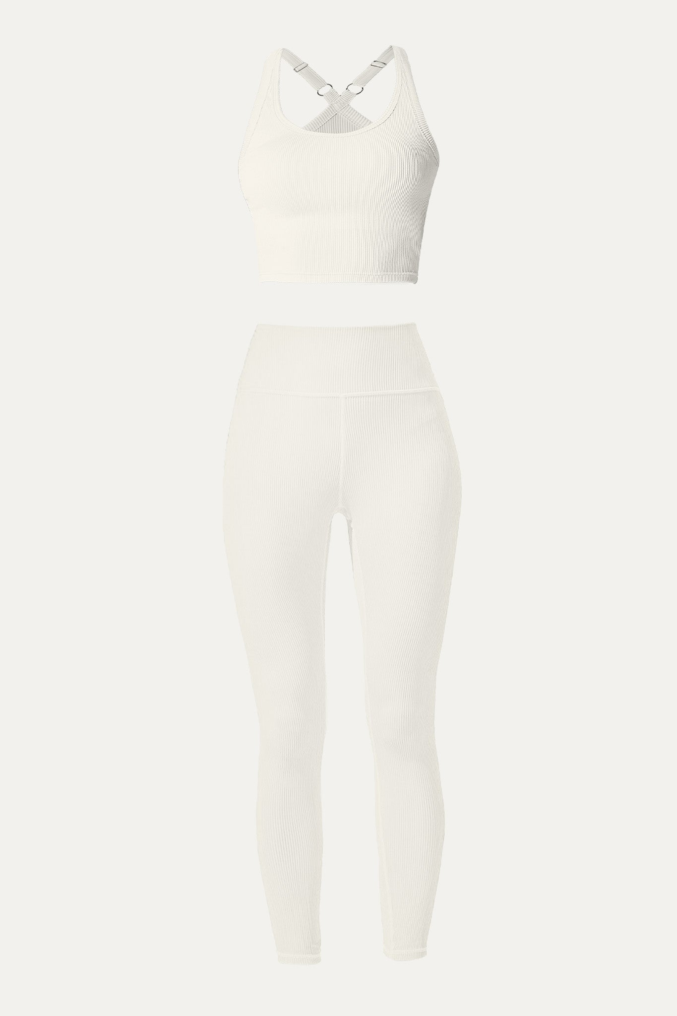 Edna Top & Querida High Waist R Legging - Cream