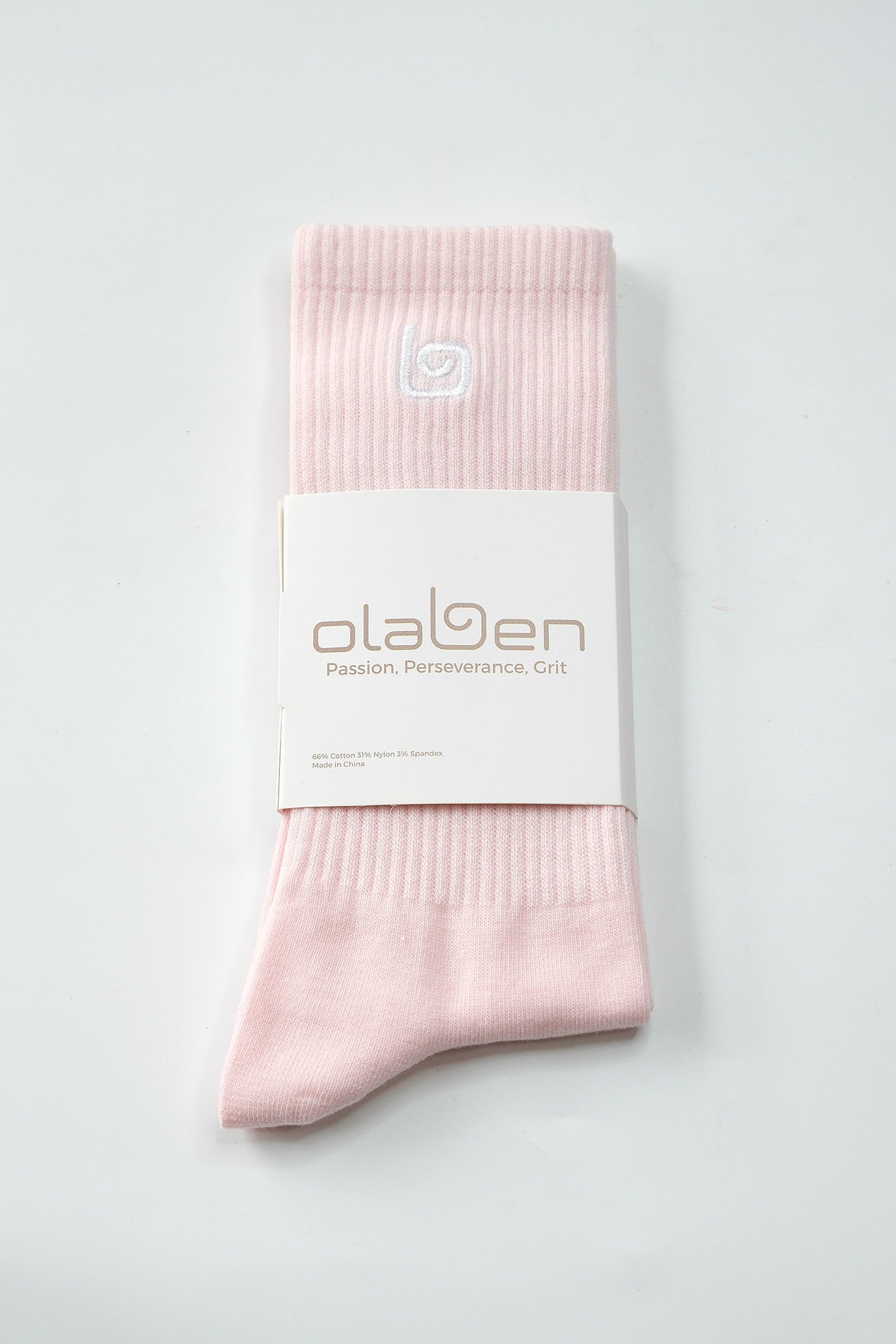 Comfort Crew Socks - Baby Pink