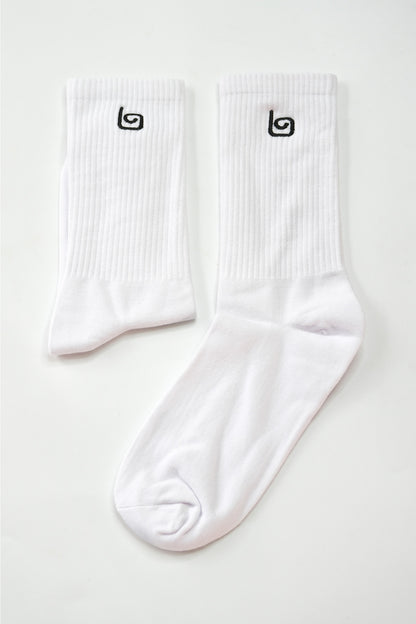 Comfort Crew Socks - White