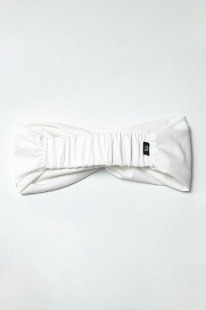 Twist Knot Headband - White