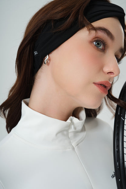 Twist Knot Headband - Black