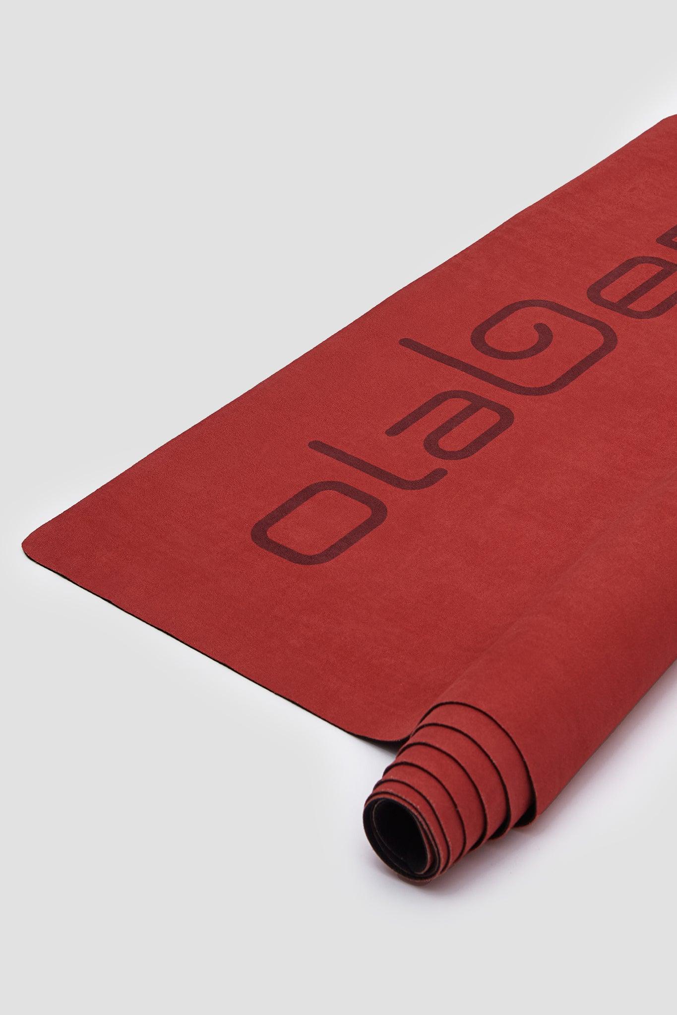 Suede Foldable Travel Yoga Mat - Red - Olaben - Yoga Mats