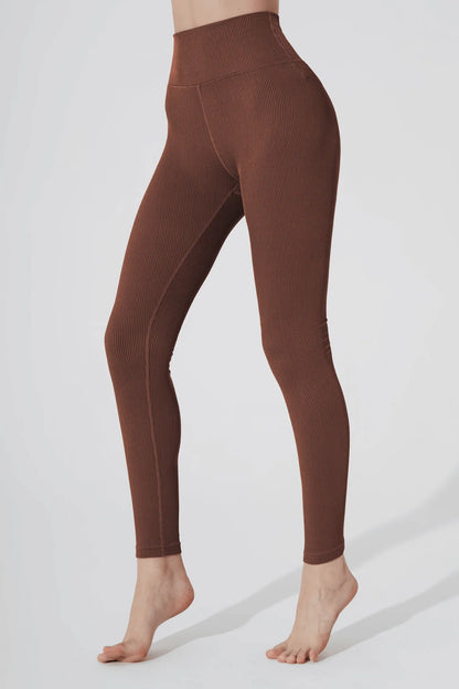 Sierra Square Neck Top & Querida High Waist R Legging - Maroon Choco