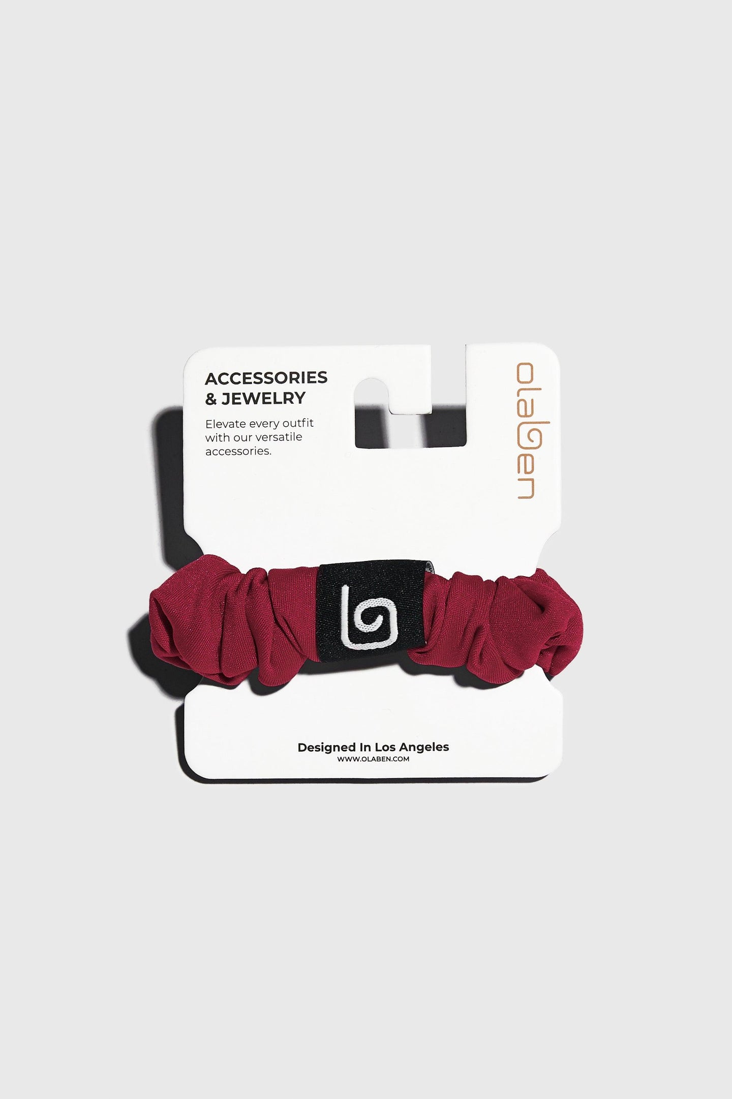 Olaben Luxe Hair Scrunchie - Red - Olaben - Headwear