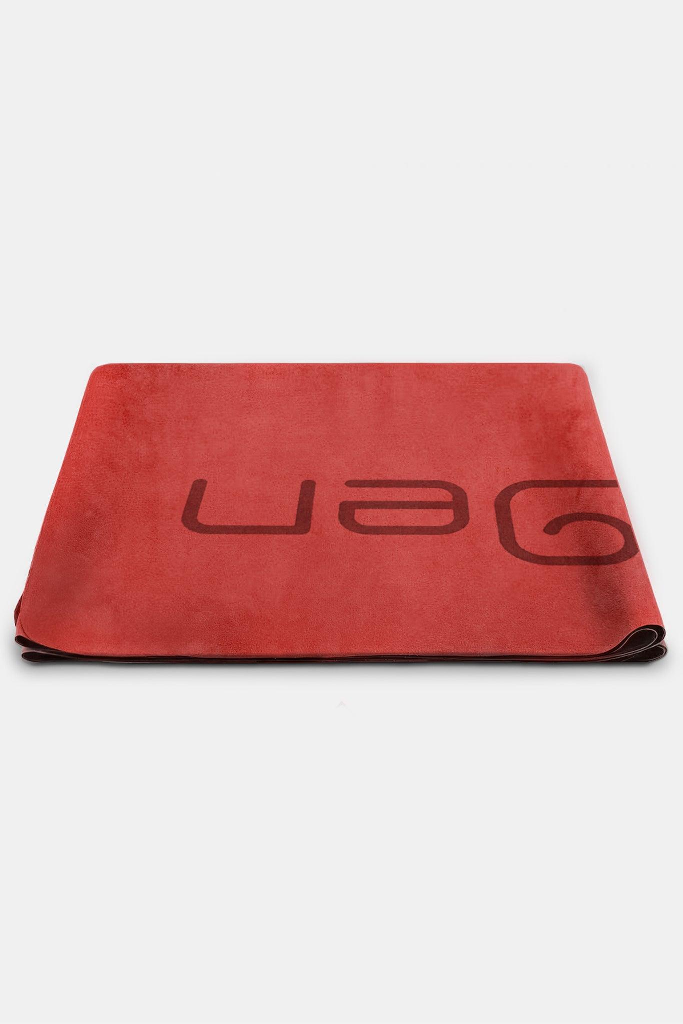 Suede Foldable Travel Yoga Mat - Red - Olaben - Yoga Mats