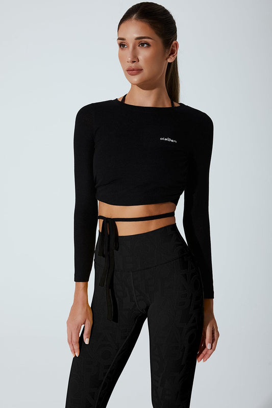 Archangel Long Sleeve Top - Black - Olaben - Womens Long Sleeve