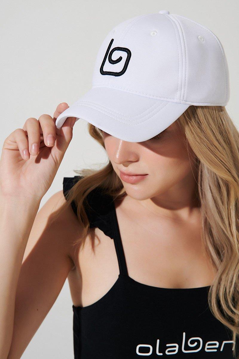 Signature Olaben Cap with Black logo - White - Olaben - Headwear