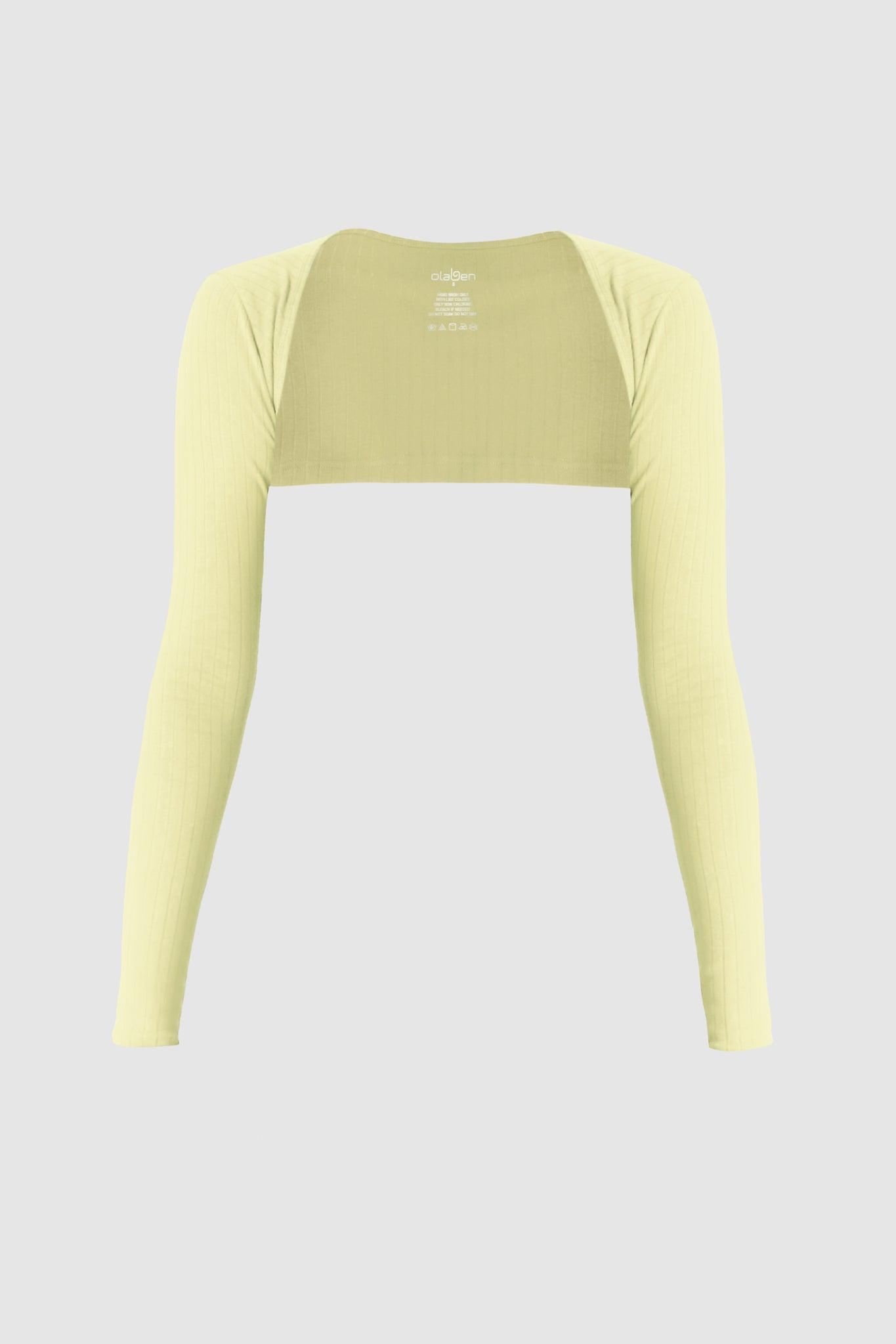 Classic Bolero Crop - Lemon - Olaben - Womens Long Sleeve