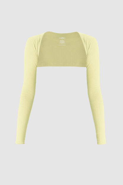 Classic Bolero Crop - Lemon - Olaben - Womens Long Sleeve