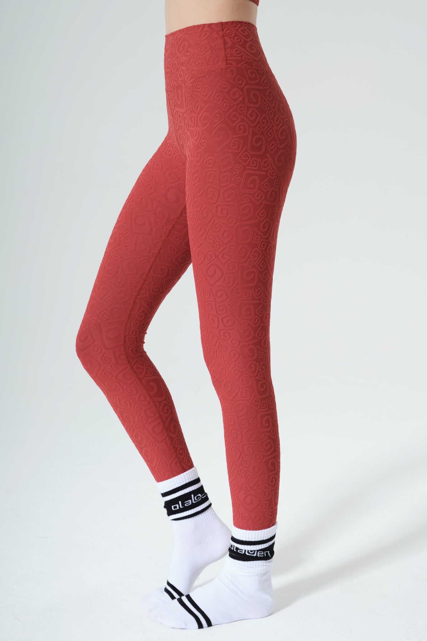 Déese Fleur 3D Leggings - Merlot