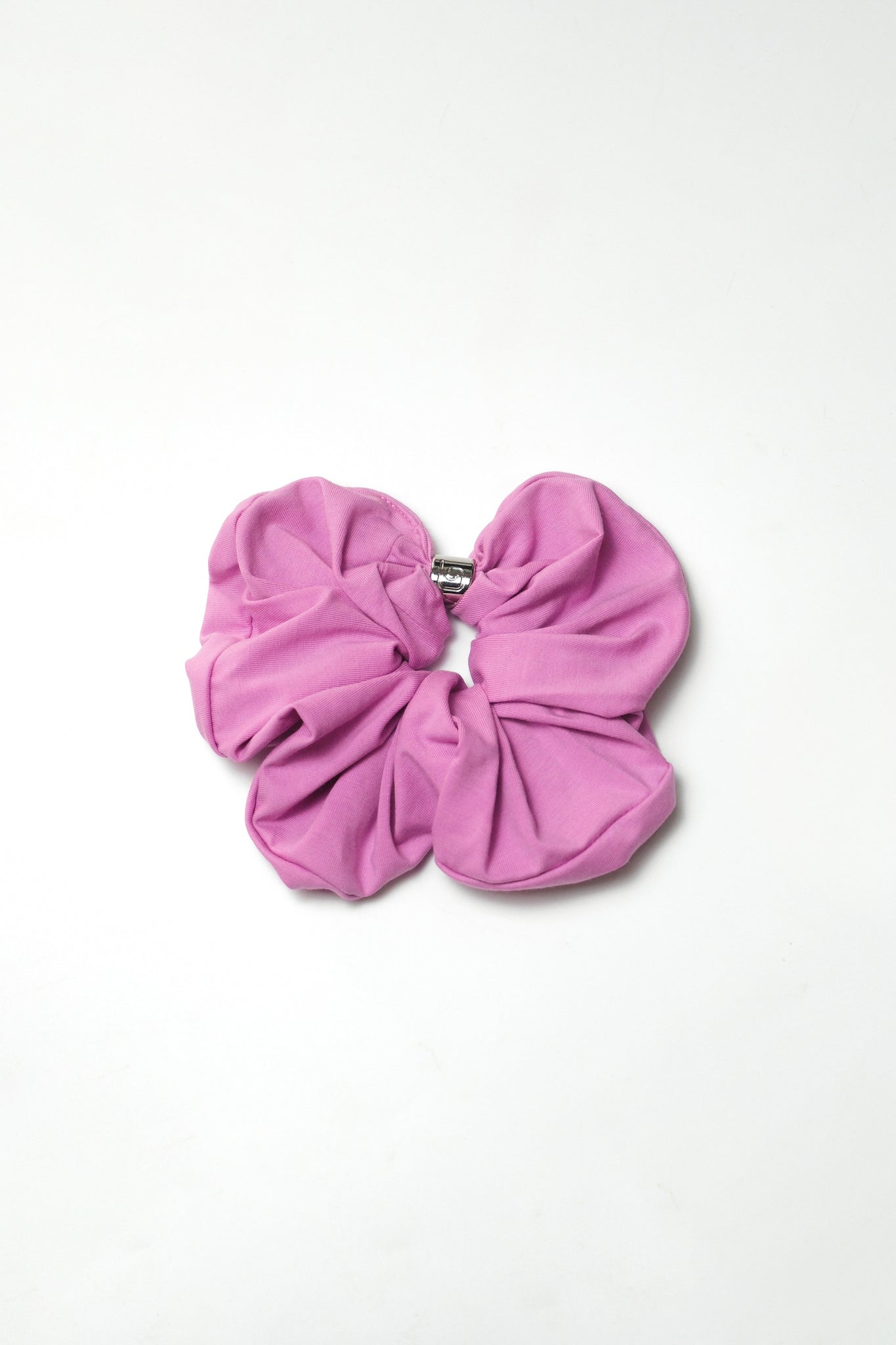 Oversized Silver Bead Scrunchie - Blossom