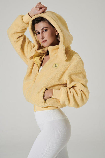 Teddy Sherpa Jacket - Yellowtide - Olaben - Womens Jacket