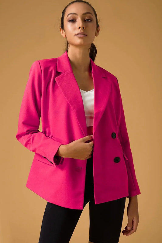 Tifan Blazer - Pink Coral - Olaben - Womens Jacket