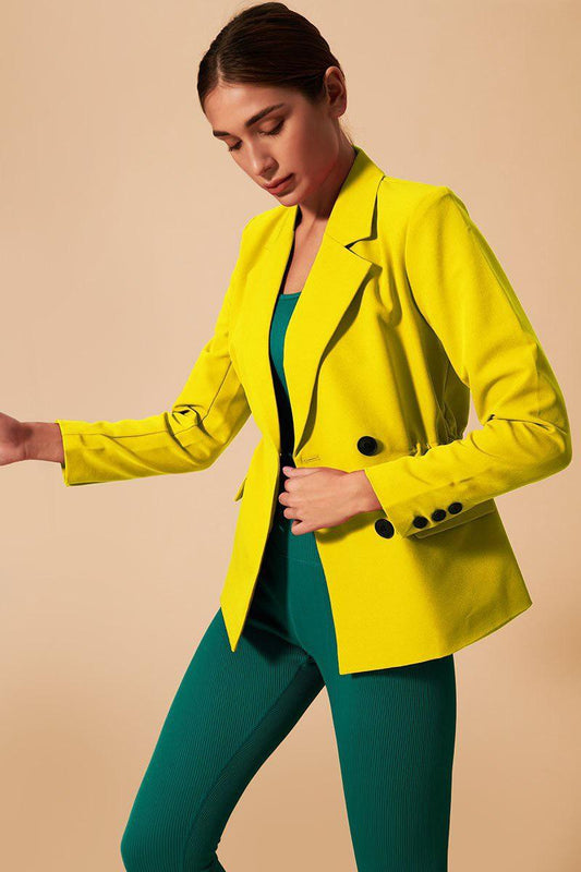 Tifan Blazer - Yellow Delis - Olaben - Womens Jacket