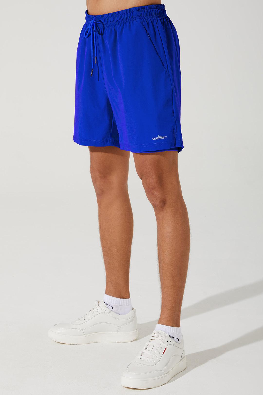 Vardan 9'' Repetition Short - Blue - Olaben - Mens Shorts