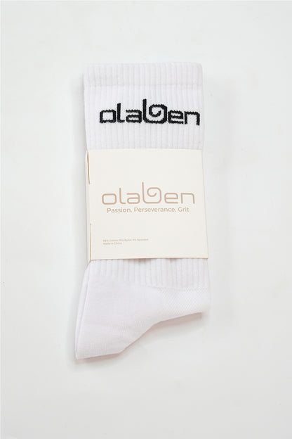 Olaben Quarter Socks - White